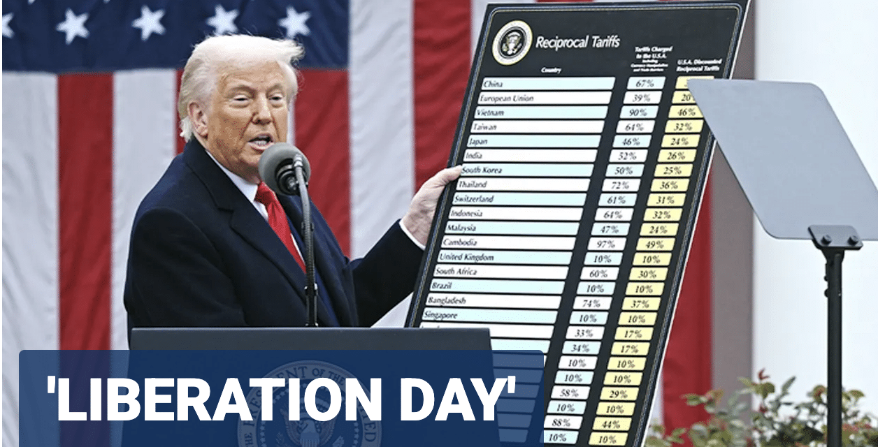 Trump unveils sweeping tariffs claiming “The American Dream” is back